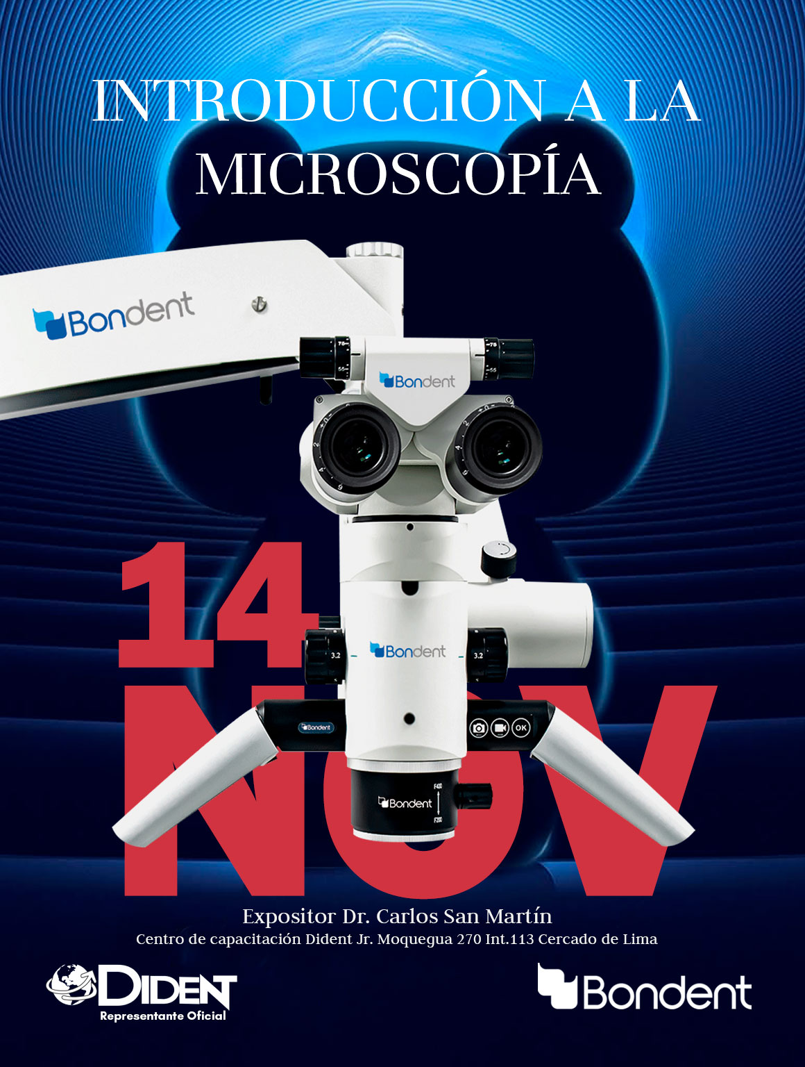 Introducción a la microscopia con el Dr. Carlos San Martín 14 NOV 2025 en LIMA — PERÚ