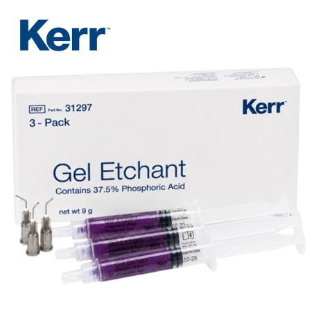 KERR Gel Etchant | Gel de ácido fosfórico al 37,5% (3 Jeringas 3gr)